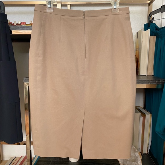 Ann Taylor Tan Pencil Skirt - Picture 6 of 8